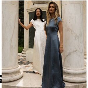 Lucille Maxi Dress in Slate